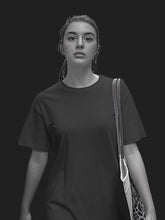 Women's Black Regular Fit Plain T-Shirt